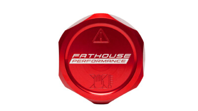 Fathouse Performance Billet Coolant Cap Red