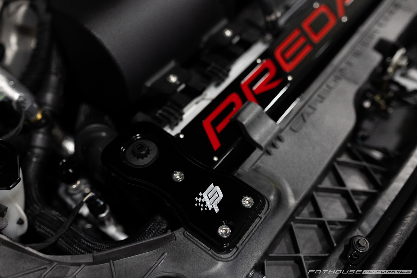 Fathouse Performance Billet Radiator Bracket Installed