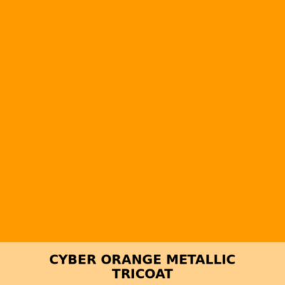S550 Cyber Orange Metallic Tricoat Backing Plate