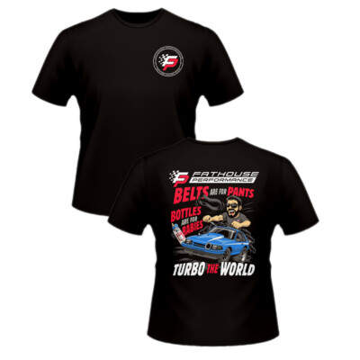 Fathouse Performance T-Shirt "Turbo the World"