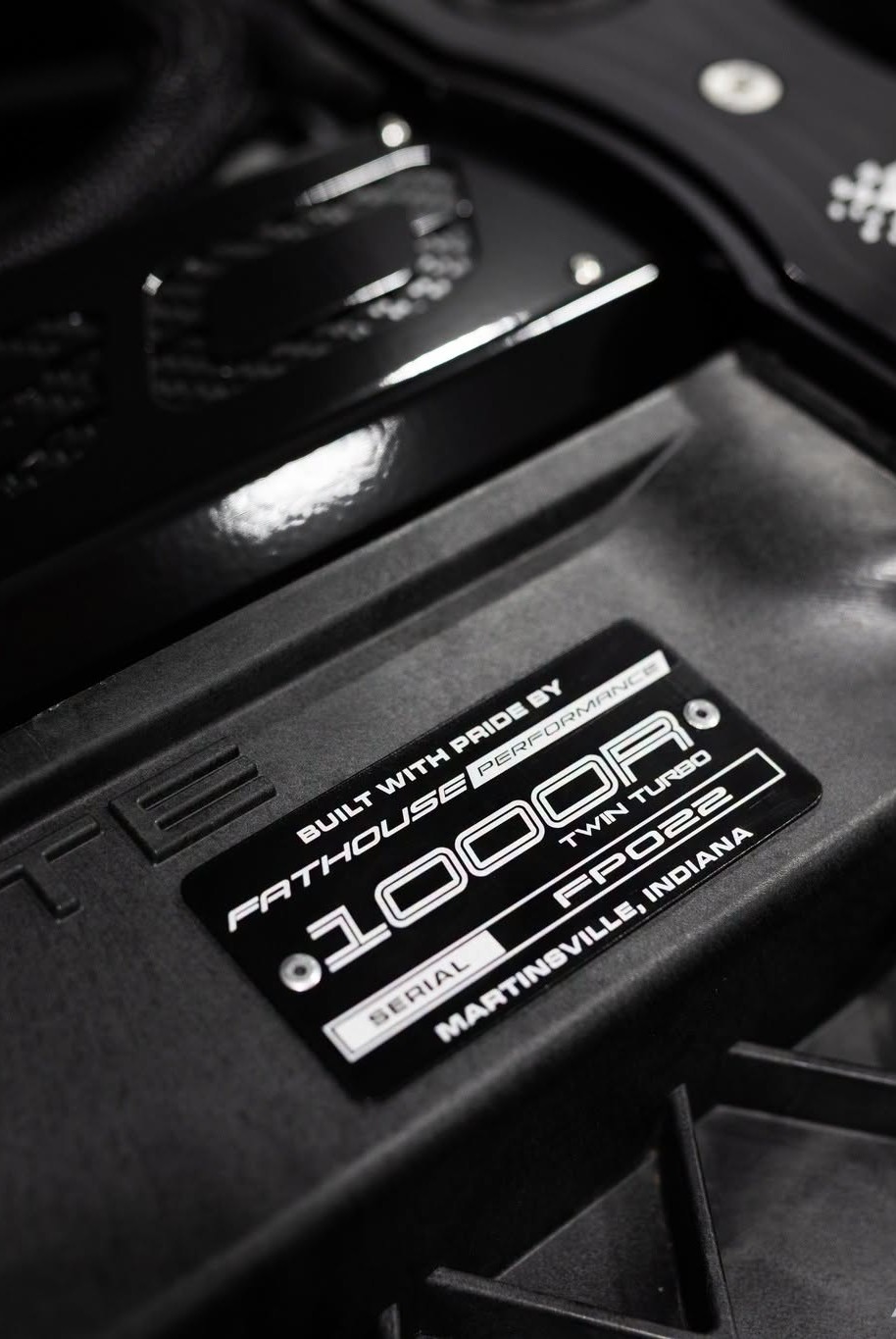 Jason Minnick 1000R GT350 Serial tag