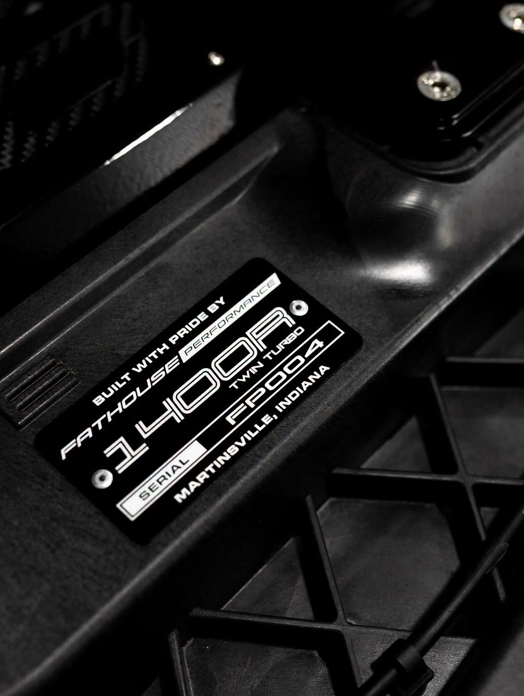 Jerod Barth GT500 1400R Serial Plaque